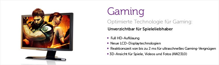 Dell Monitoren für Gaming